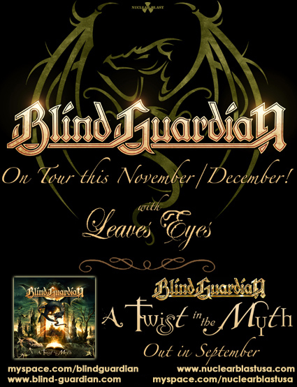 la tourné de blind guardian 2006